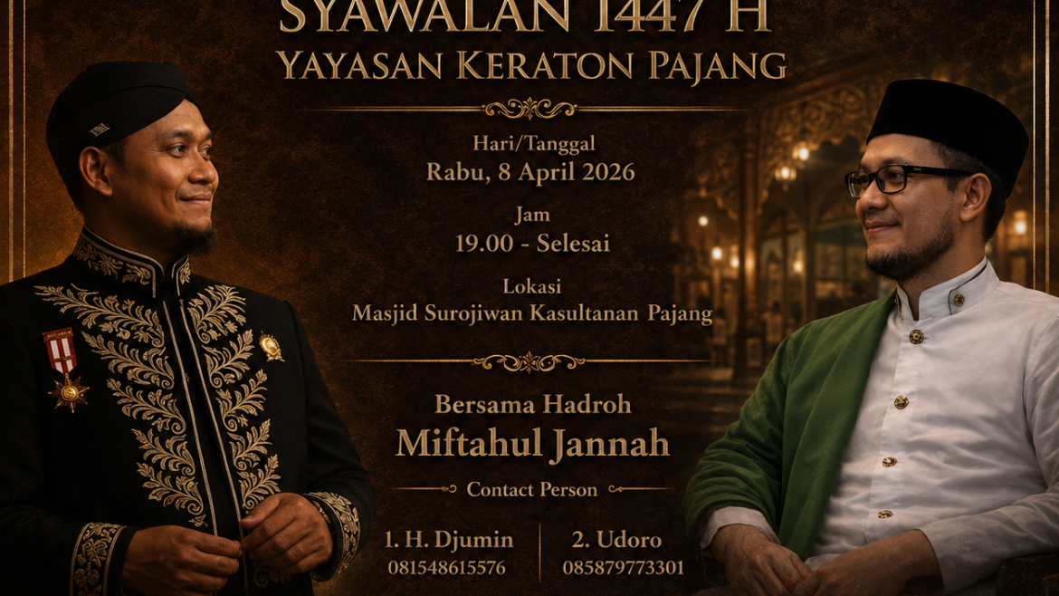Pengajian Syawalan 1447 H di Masjid Agung Surojiwan Pajang